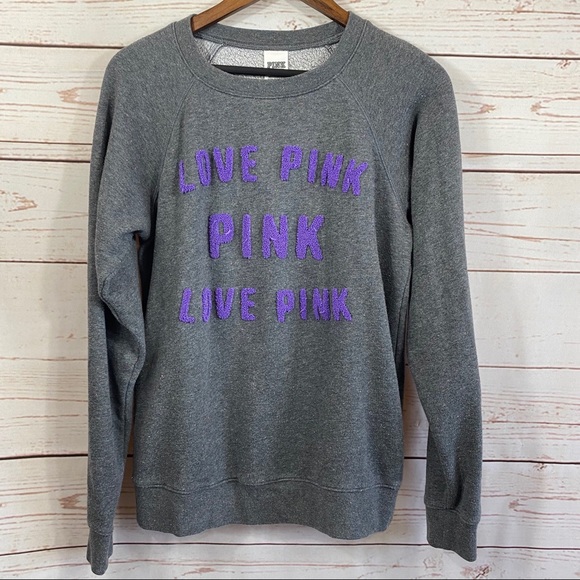 PINK Victoria's Secret Tops - VS Pink. Crew neck speckled sweatshirt.